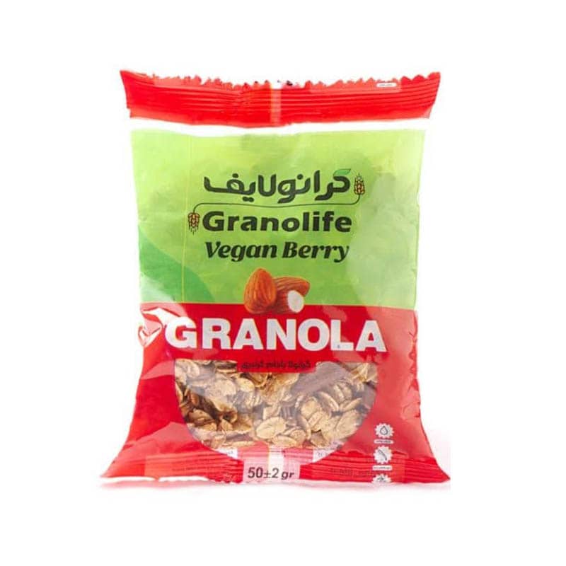 گرانولا وگان بری ساشه‌ای ۵۰ گرمی وگان ویگر