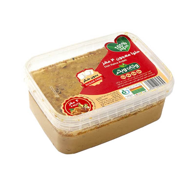 حلوا ارده معجون ۴ مغز وگان ویگر ۳۰۰ گرمی