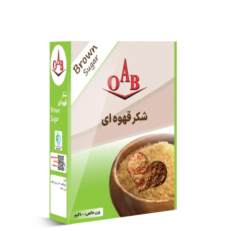 شکر قهوهای ۴۰۰ گرمی OAB